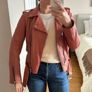 All saints leather jacket